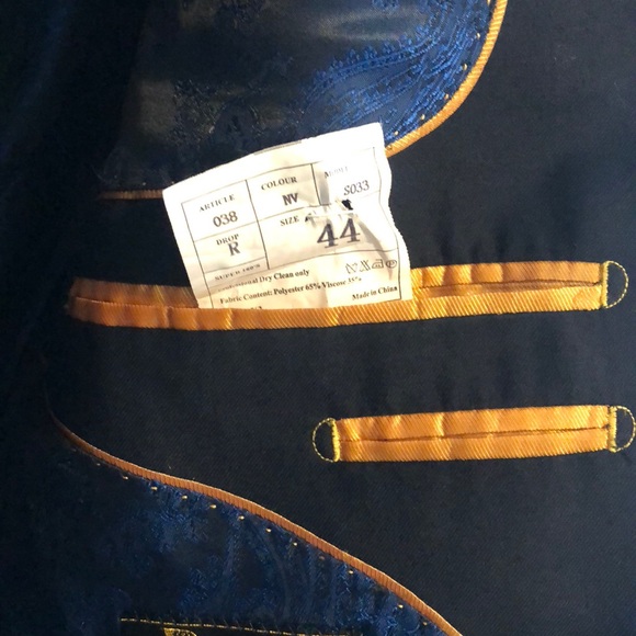Super 160 Italian Suit Jacket 44R - Picture 4 of 5